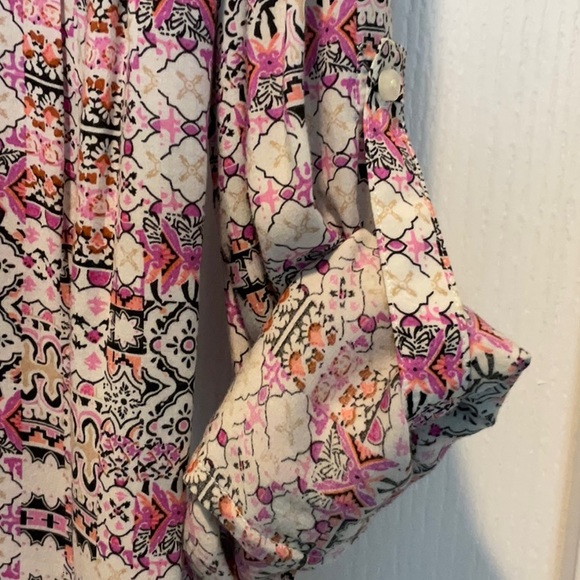 Mauve from Anthropologie button down blouse - Picture 3 of 4